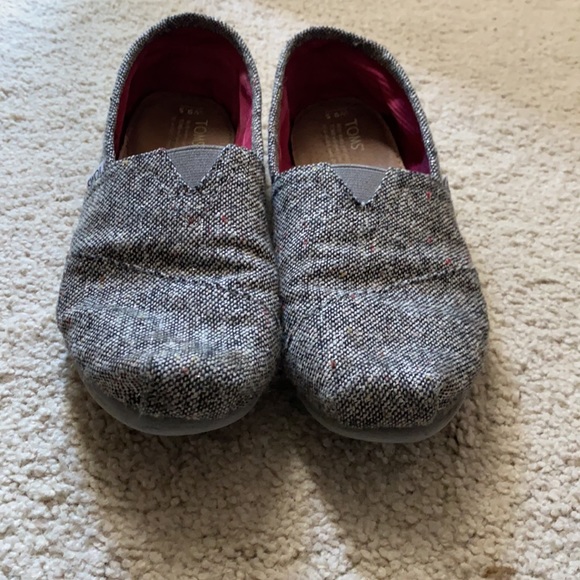 TOMS Grey Tweed slip ons - Picture 4 of 4